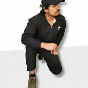 Premium Men’s Black Tracksuit – Stylish Sportswear Set for Gym, Running & Casual Wear