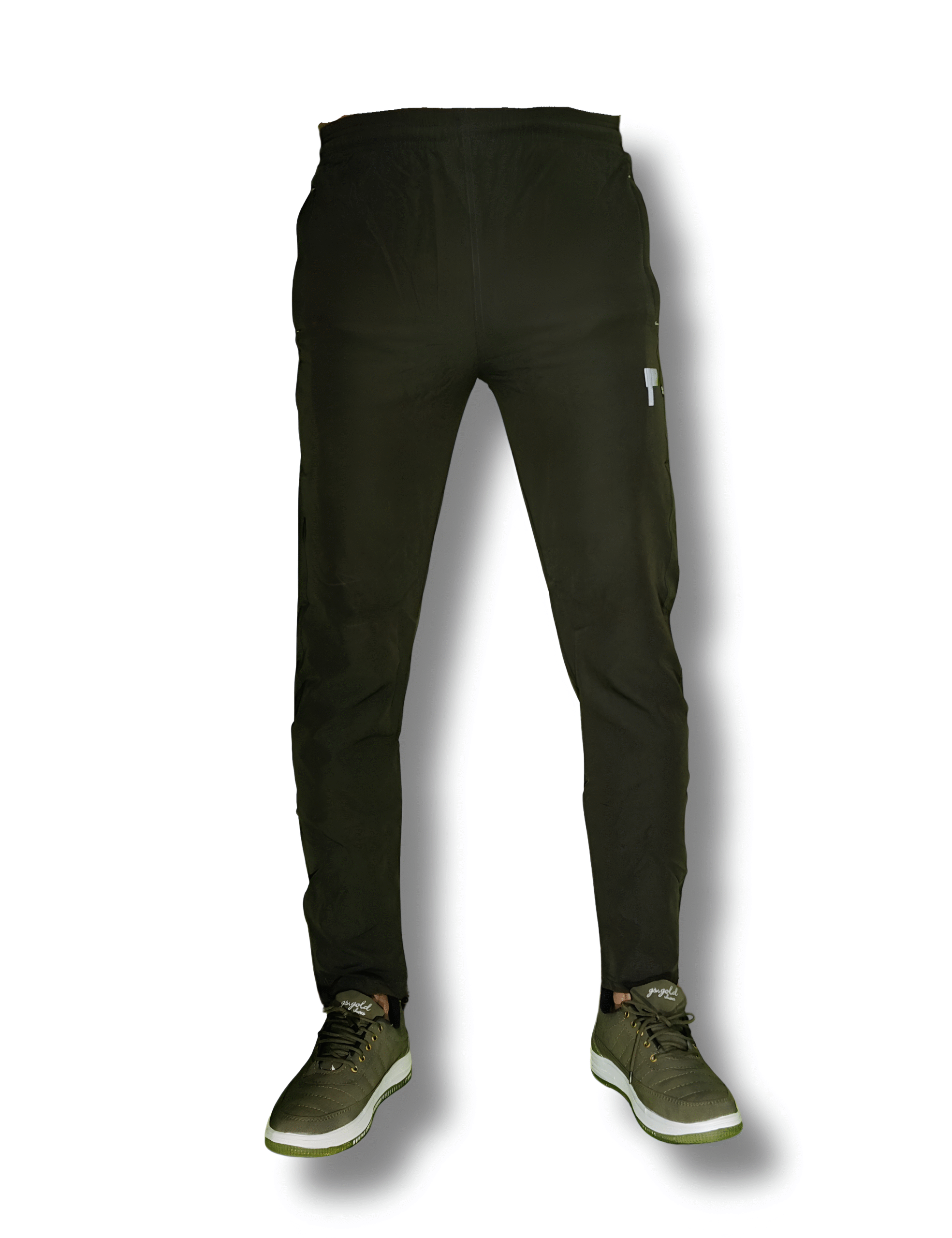 Men’s Solid Slim fit Designet Light Green Track Pant