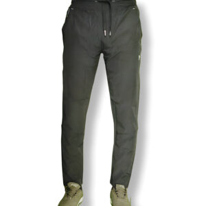 Men's Solid Slim fit Designet Black Track Pant