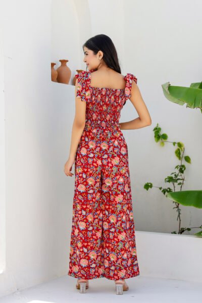 Handloom Cotton Co-ord Set for Women – Cherry Crush